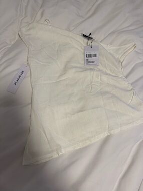 Princess Polly White Crochet-Style Crop Top